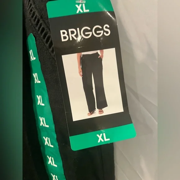 Briggs New York Black Straight Leg Pants - Picture 3 of 4